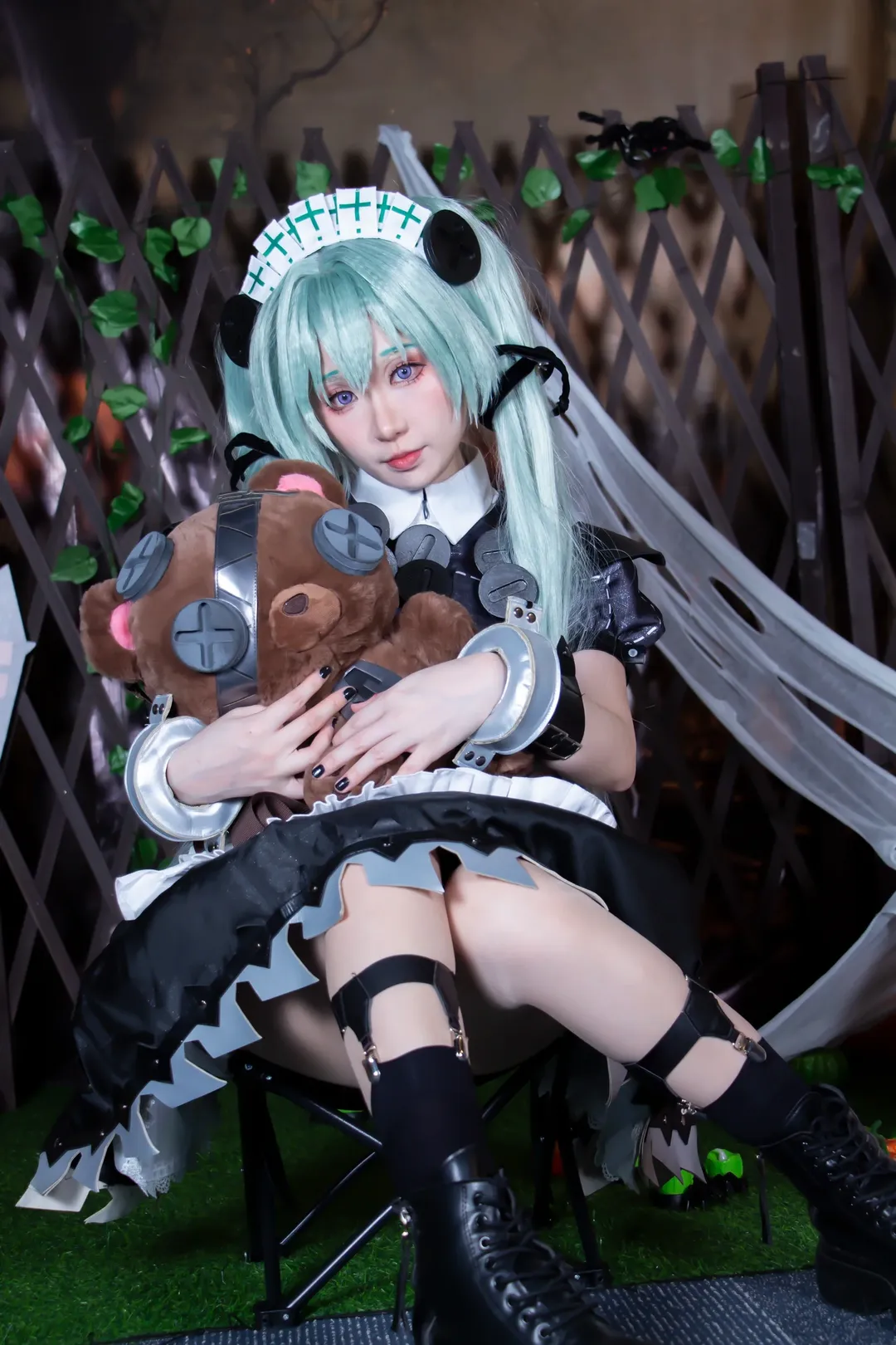 绝区零, 漫展场照, cosplay道具制作, 可琳cos, 黑丝腿环穿搭 - 第1张