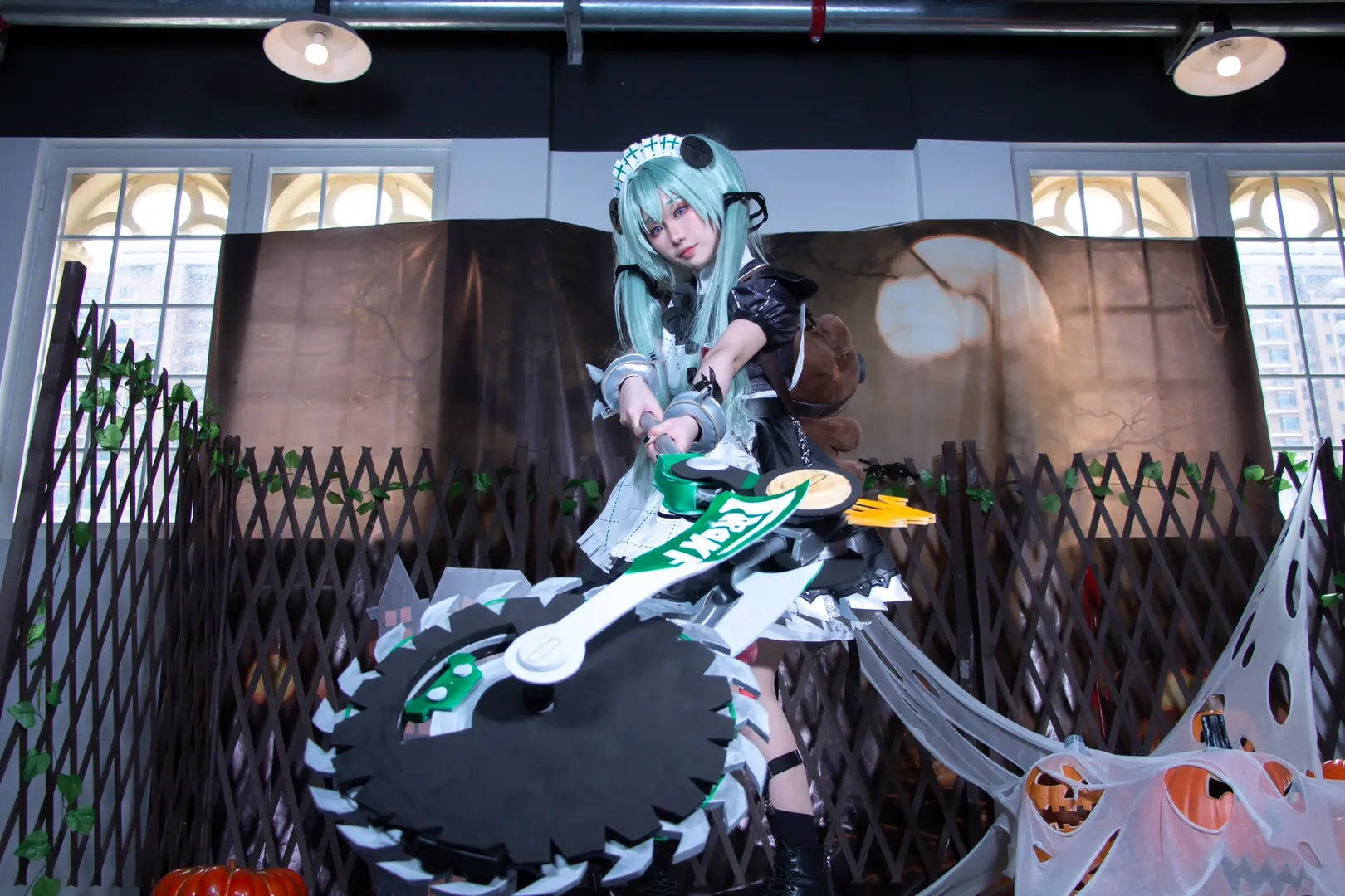 绝区零, 漫展场照, cosplay道具制作, 可琳cos, 黑丝腿环穿搭 - 第2张