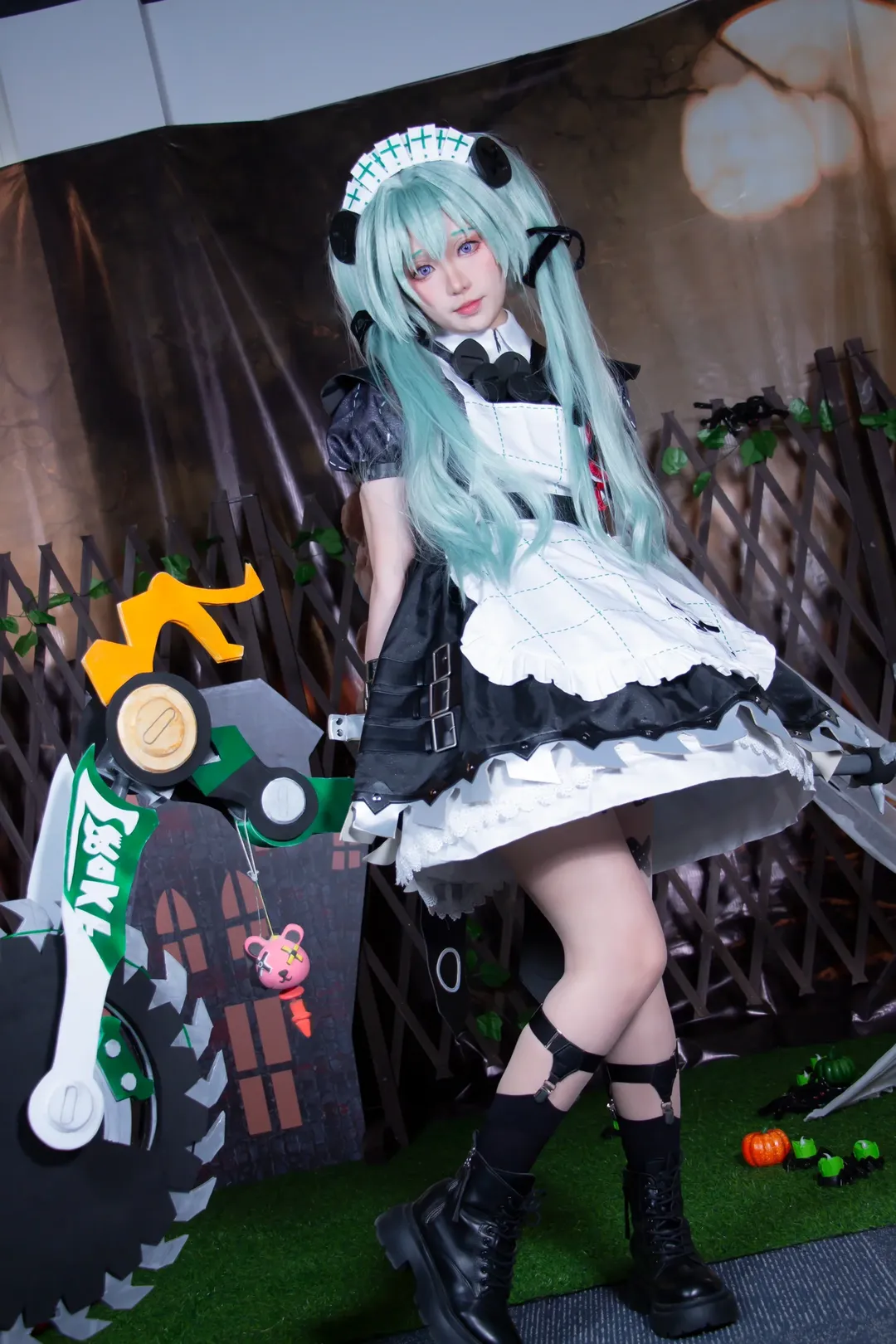 绝区零, 漫展场照, cosplay道具制作, 可琳cos, 黑丝腿环穿搭 - 第4张