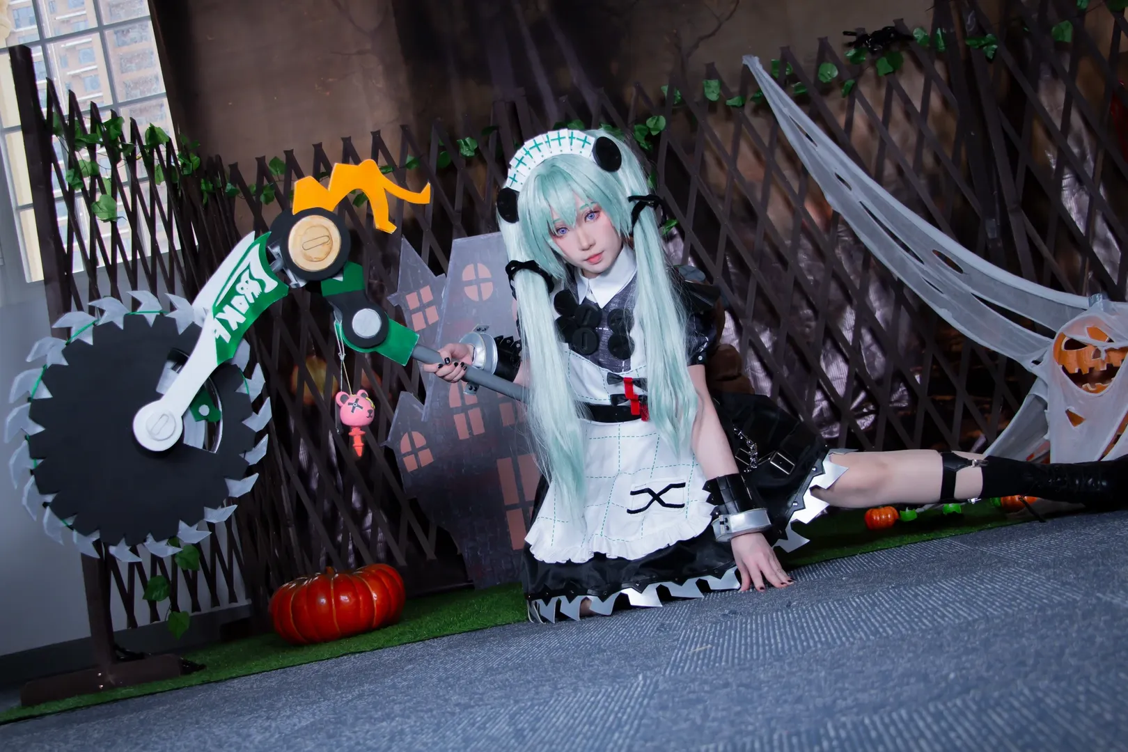 绝区零, 漫展场照, cosplay道具制作, 可琳cos, 黑丝腿环穿搭 - 第5张