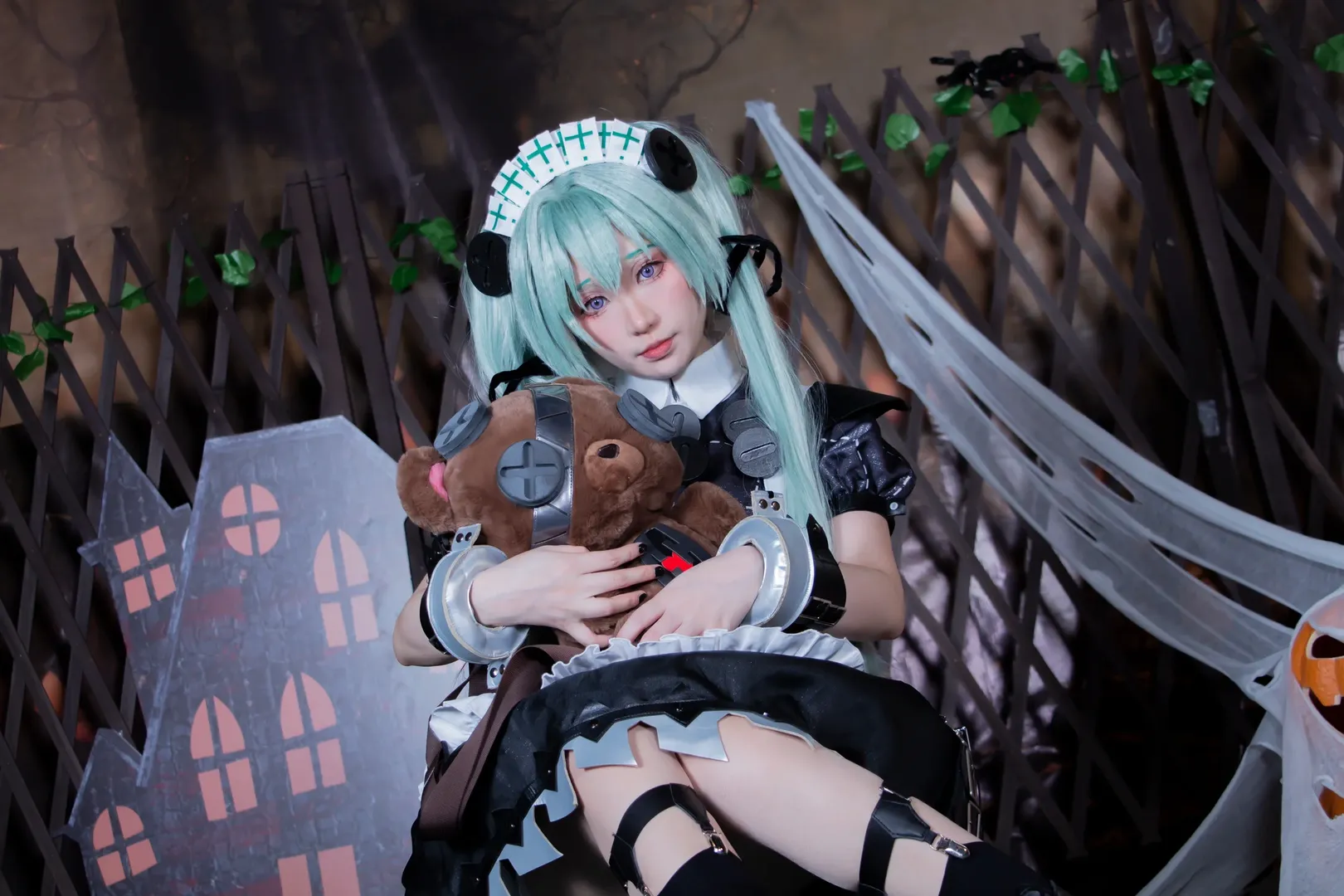 绝区零, 漫展场照, cosplay道具制作, 可琳cos, 黑丝腿环穿搭 - 第7张