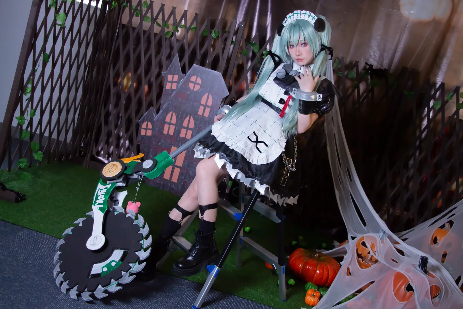 绝区零, 漫展场照, cosplay道具制作, 可琳cos, 黑丝腿环穿搭 - 第8张