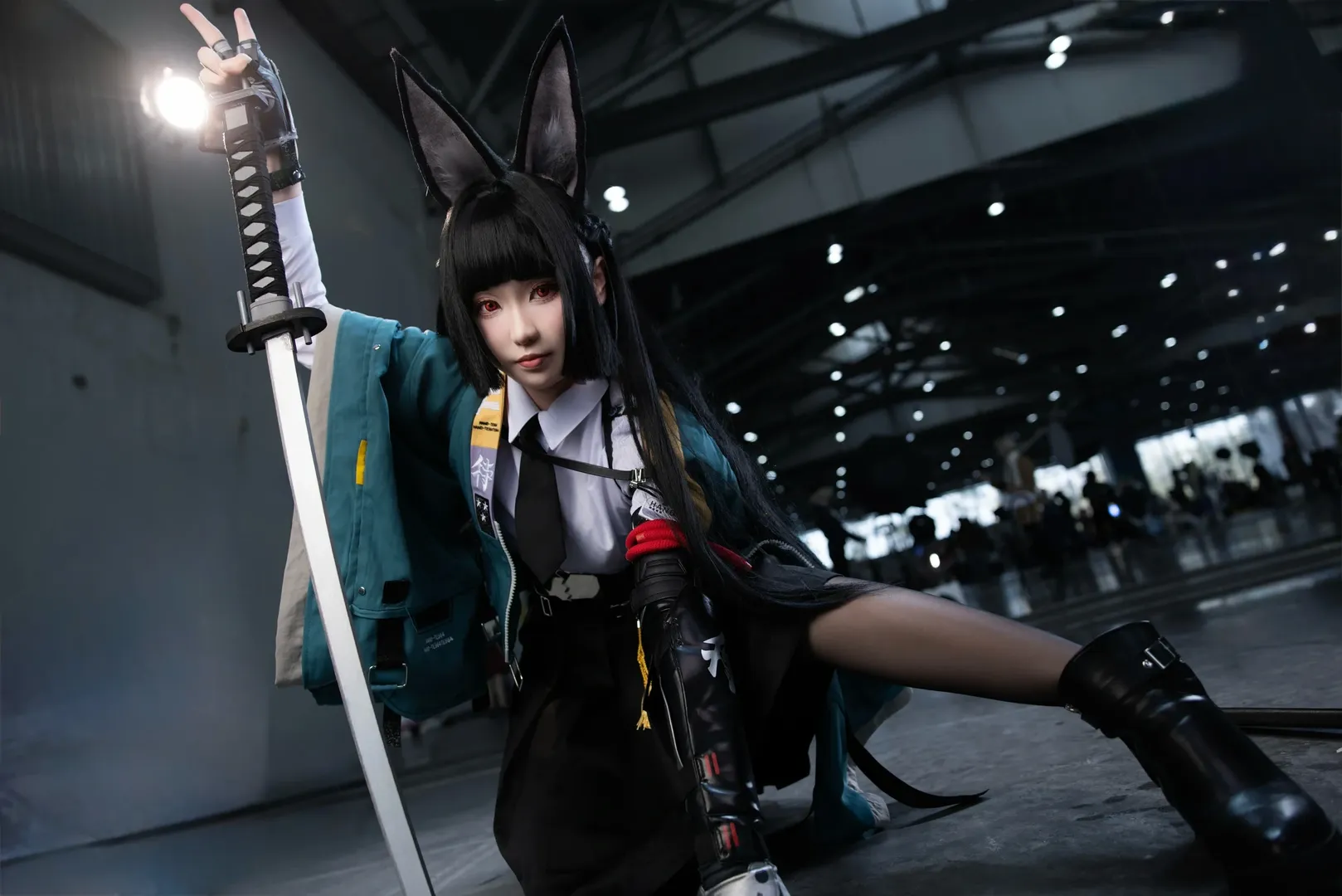 絕區零, 漫展返圖, 星見雅cos, cosplay穿搭, 黑絲cos