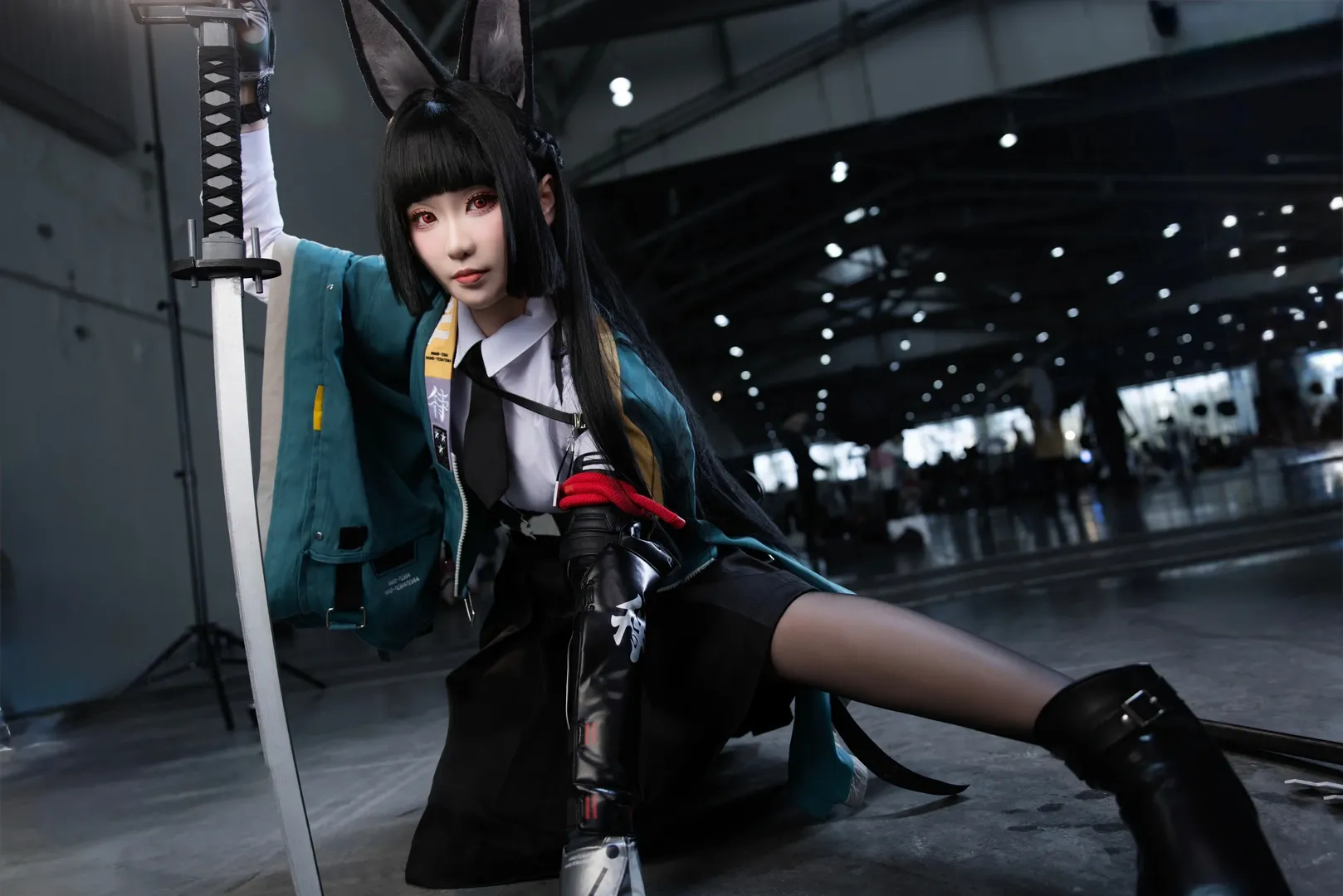 绝区零, 漫展返图, 星见雅cos, cosplay穿搭, 黑丝cos - 第6张