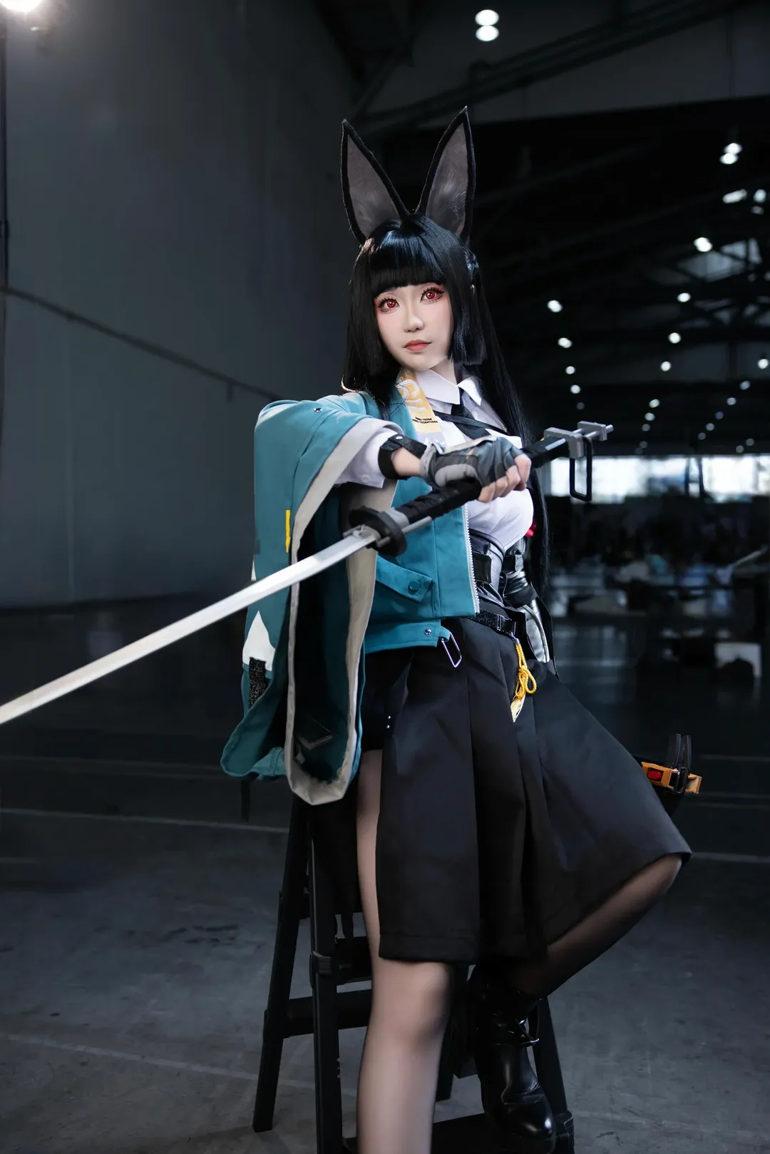 绝区零, 漫展返图, 星见雅cos, cosplay穿搭, 黑丝cos - 第7张