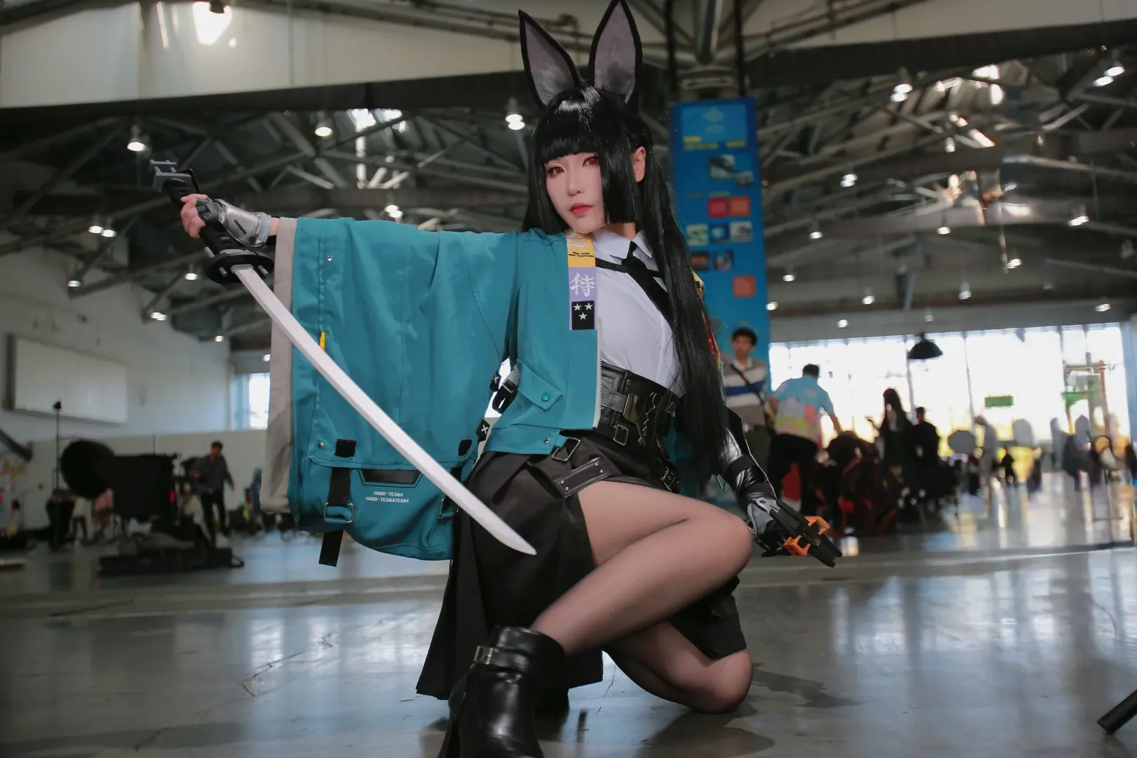 绝区零, 漫展场照, 二次元cosplay, 星见雅cos, 黑丝穿搭
