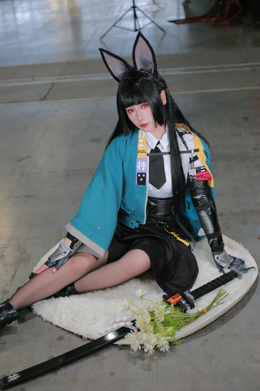 Zenless Zone Zero, Convention photos, Anime cosplay, Hoshimi Miyabi cosplay, Black tights outfit - Image 10