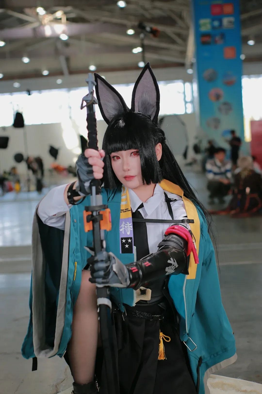 Zenless Zone Zero, Convention photos, Anime cosplay, Hoshimi Miyabi cosplay, Black tights outfit - Image 11