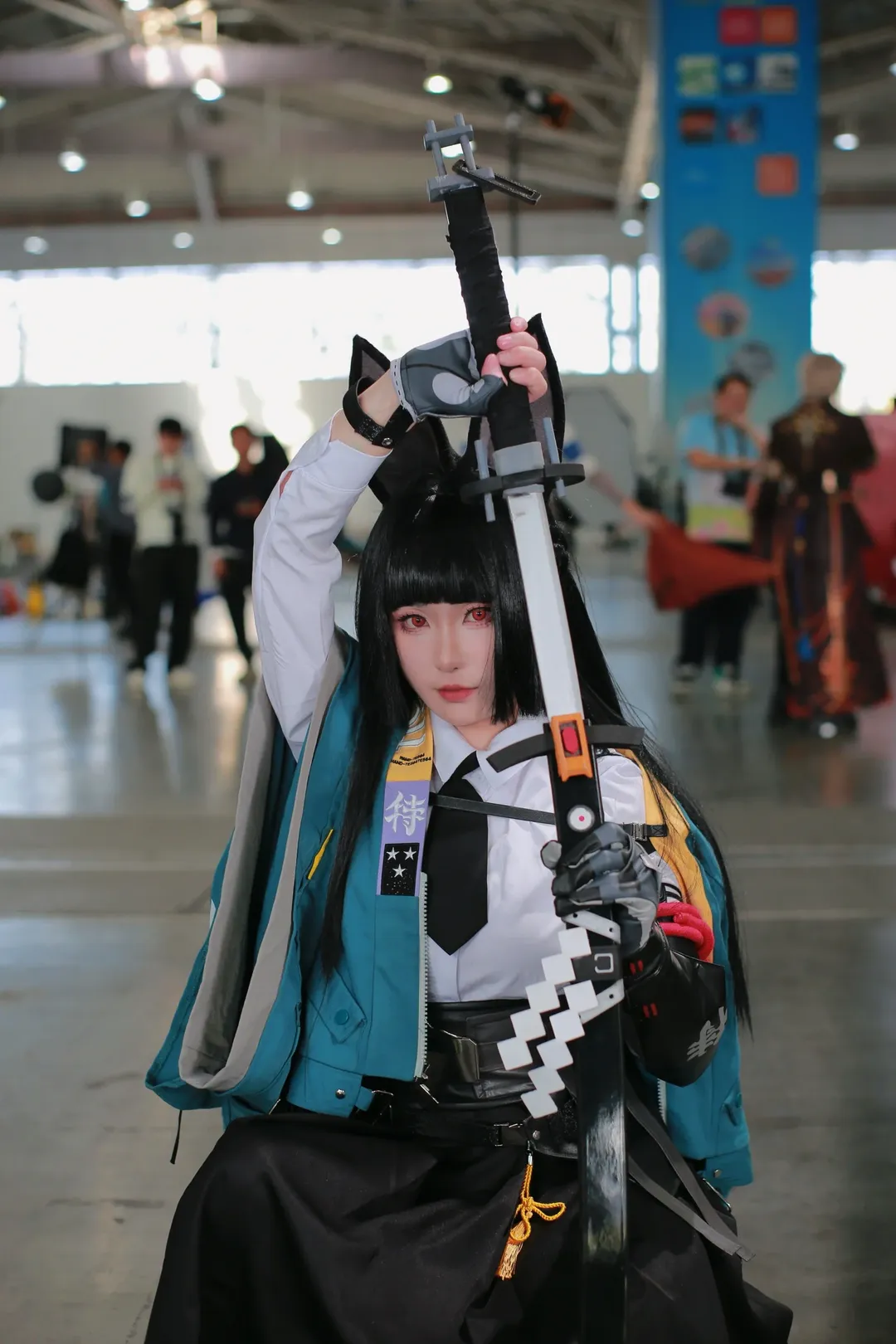 Zenless Zone Zero, Convention photos, Anime cosplay, Hoshimi Miyabi cosplay, Black tights outfit - Image 12