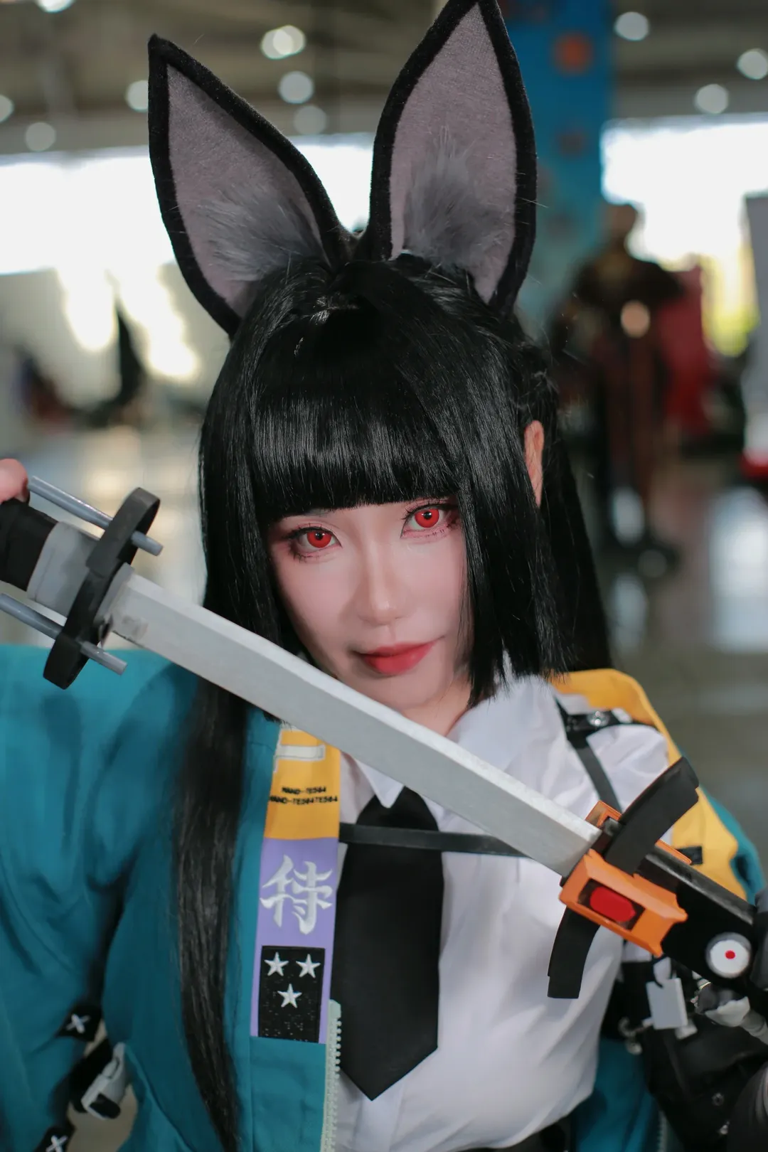 Zenless Zone Zero, Convention photos, Anime cosplay, Hoshimi Miyabi cosplay, Black tights outfit - Image 14