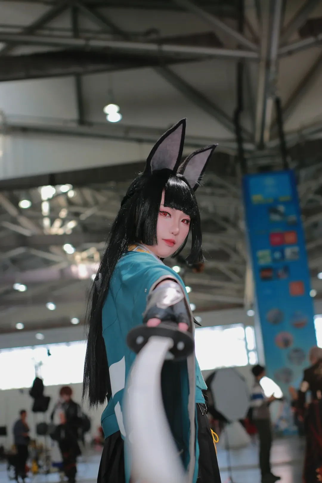 Zenless Zone Zero, Convention photos, Anime cosplay, Hoshimi Miyabi cosplay, Black tights outfit - Image 15