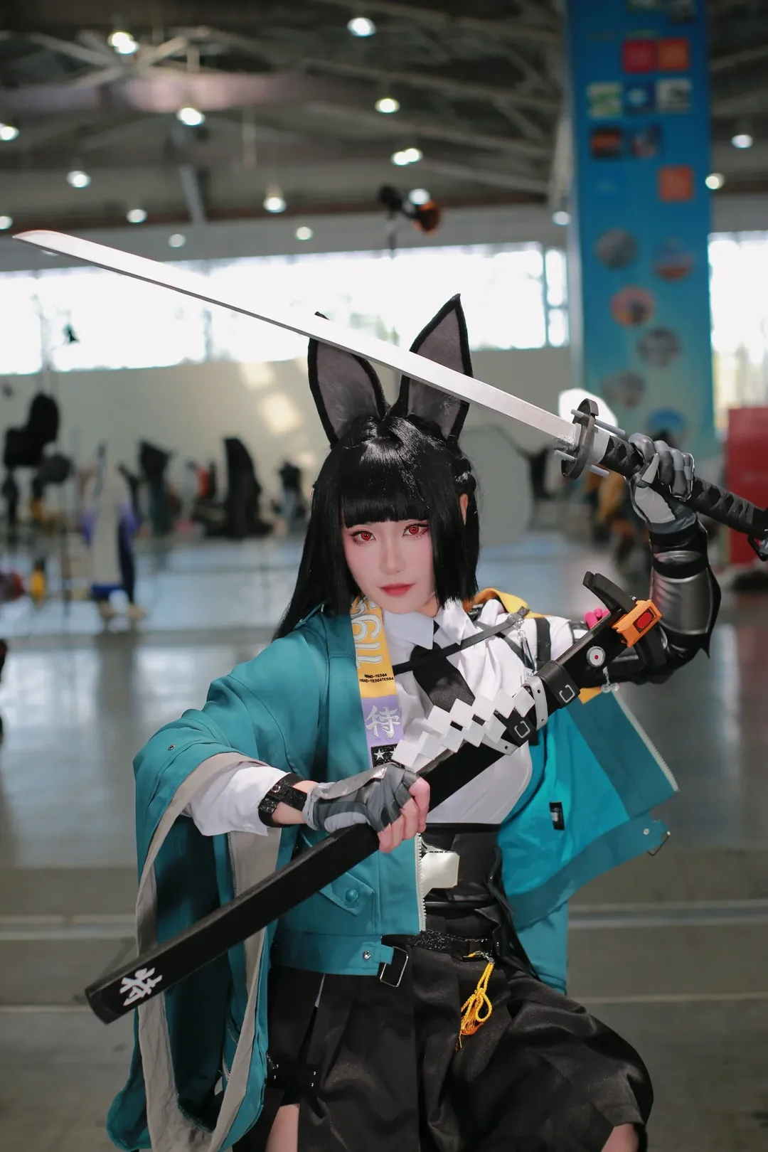 Zenless Zone Zero, Convention photos, Anime cosplay, Hoshimi Miyabi cosplay, Black tights outfit - Image 17