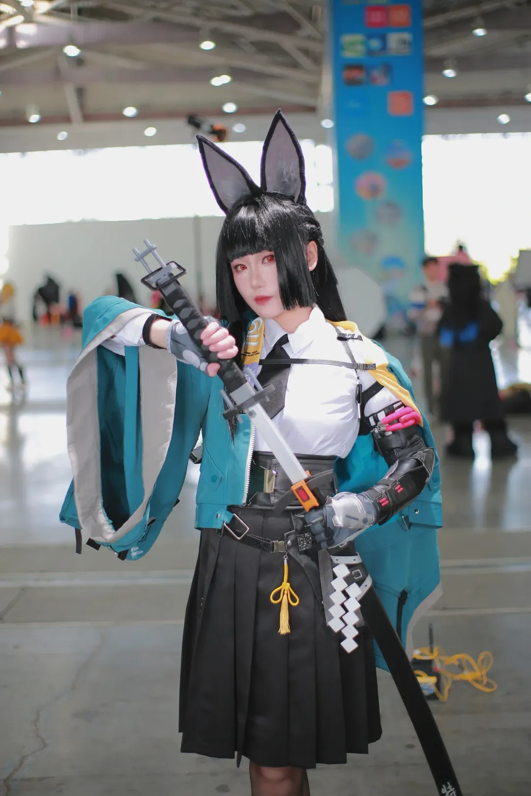 Zenless Zone Zero, Convention photos, Anime cosplay, Hoshimi Miyabi cosplay, Black tights outfit - Image 18