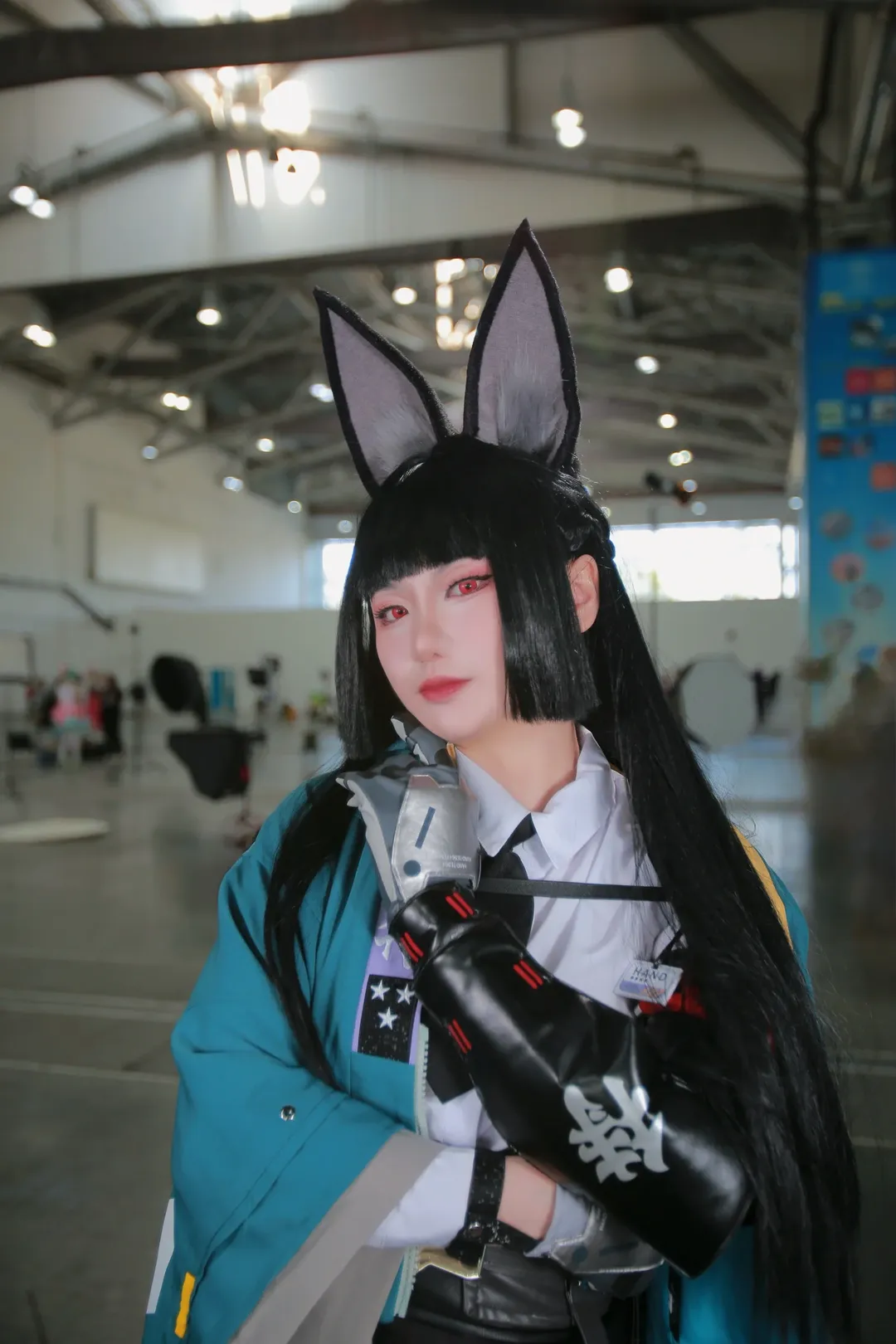 Zenless Zone Zero, Convention photos, Anime cosplay, Hoshimi Miyabi cosplay, Black tights outfit - Image 9
