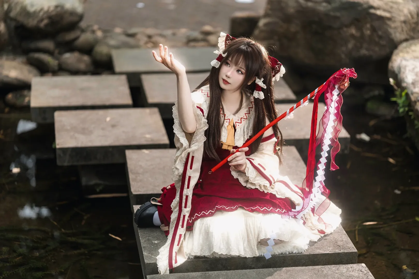 场照, 博丽灵梦cos, 东方project, 巫女服, 珠海风景 - 第2张