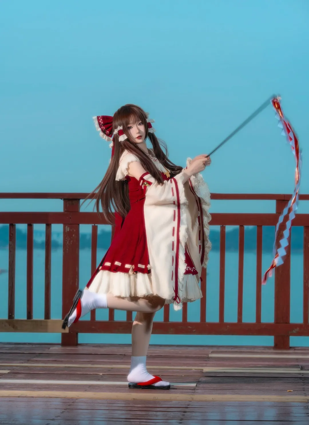 场照, 博丽灵梦cos, 东方project, 巫女服, 珠海风景