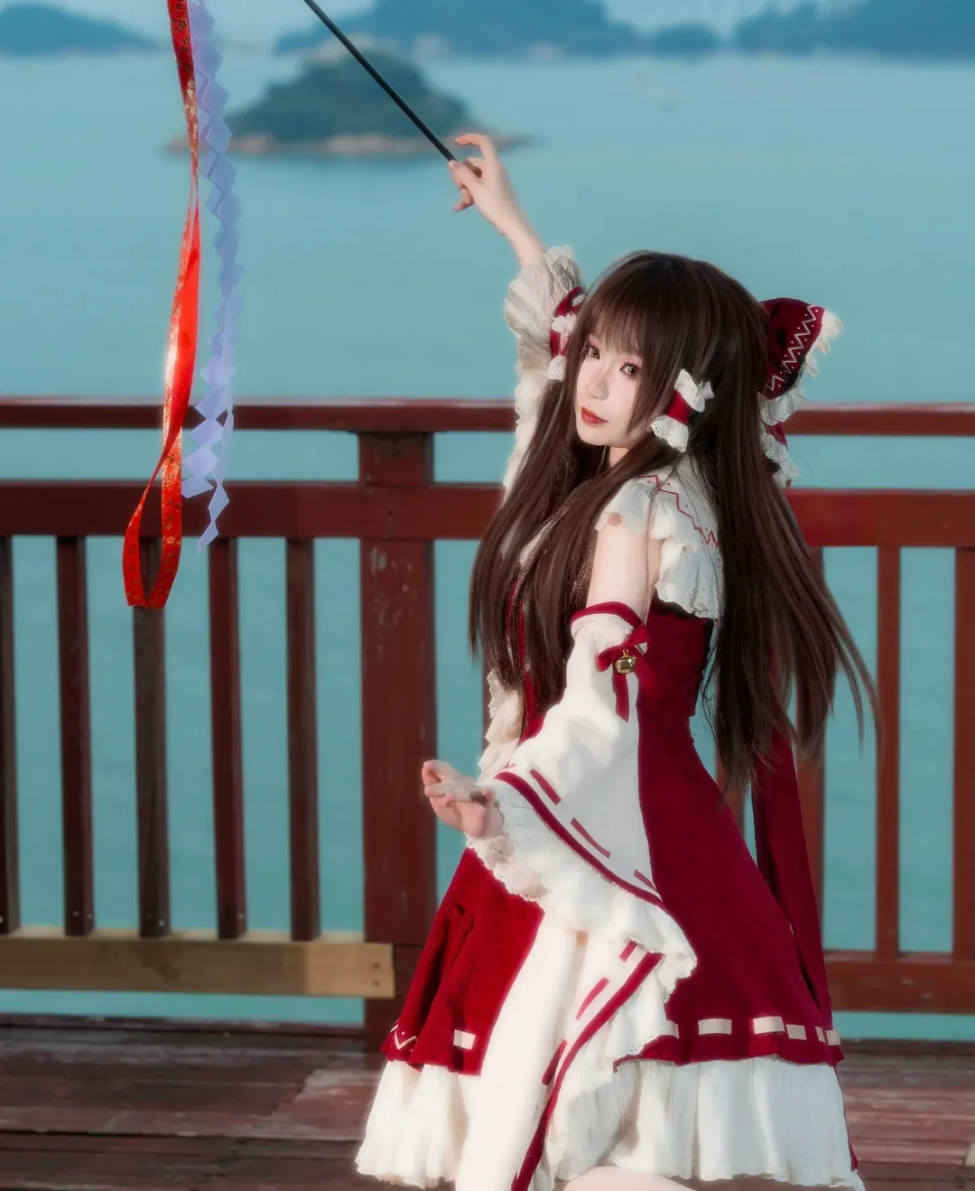 场照, 博丽灵梦cos, 东方project, 巫女服, 珠海风景 - 第4张