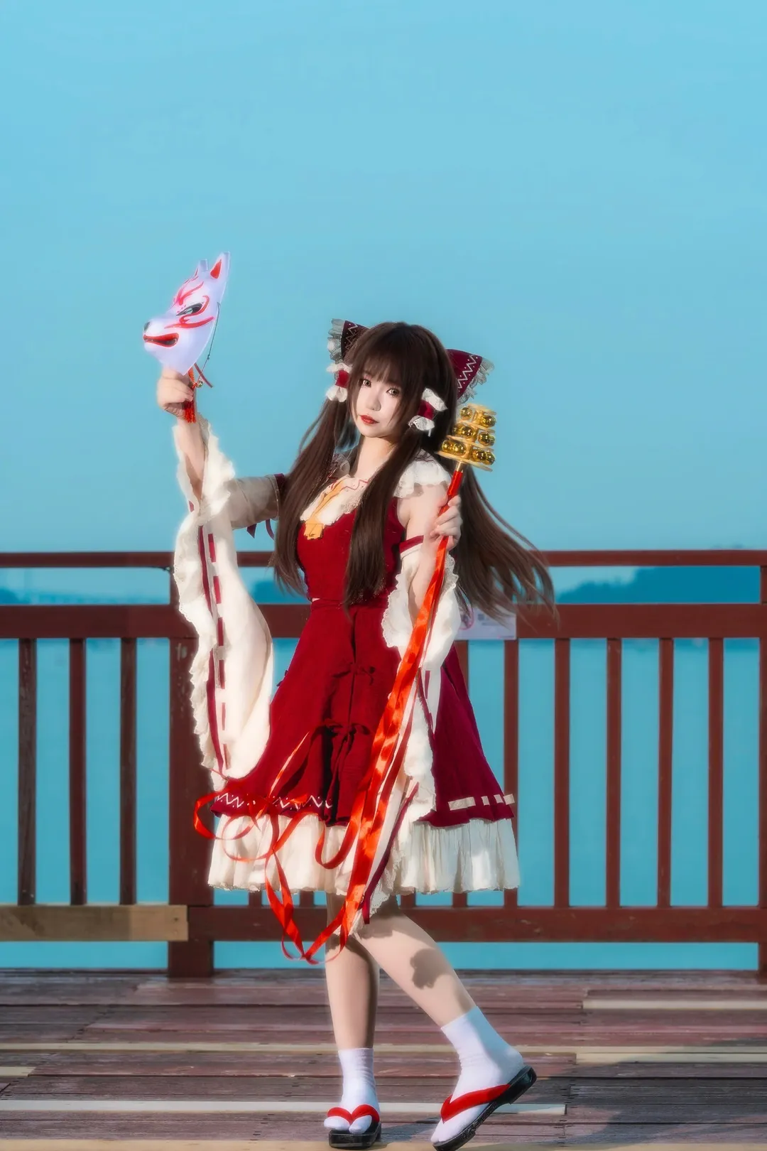 场照, 博丽灵梦cos, 东方project, 巫女服, 珠海风景 - 第5张
