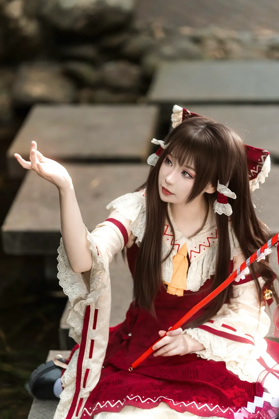 场照, 博丽灵梦cos, 东方project, 巫女服, 珠海风景 - 第7张