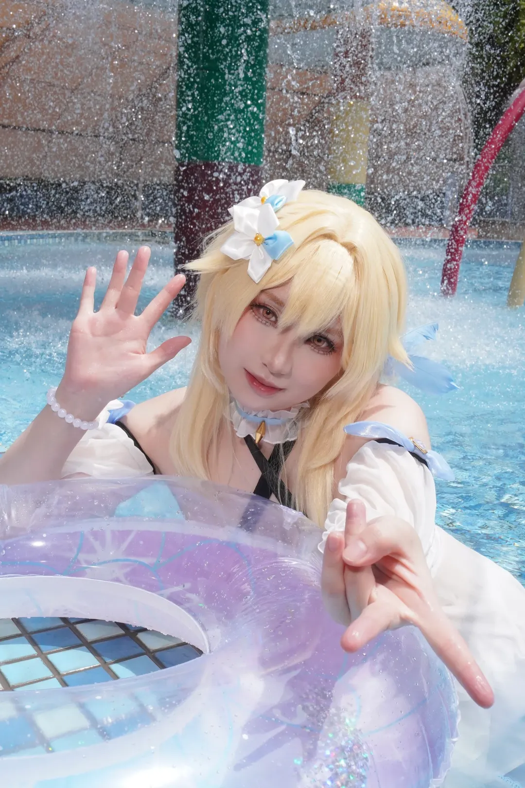 原神, cosplay, 荧cos, 夏日泳装, 水乐园 - 第2张