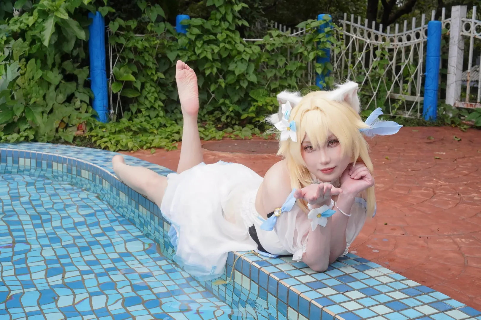 原神, cosplay, 荧cos, 夏日泳装, 水乐园