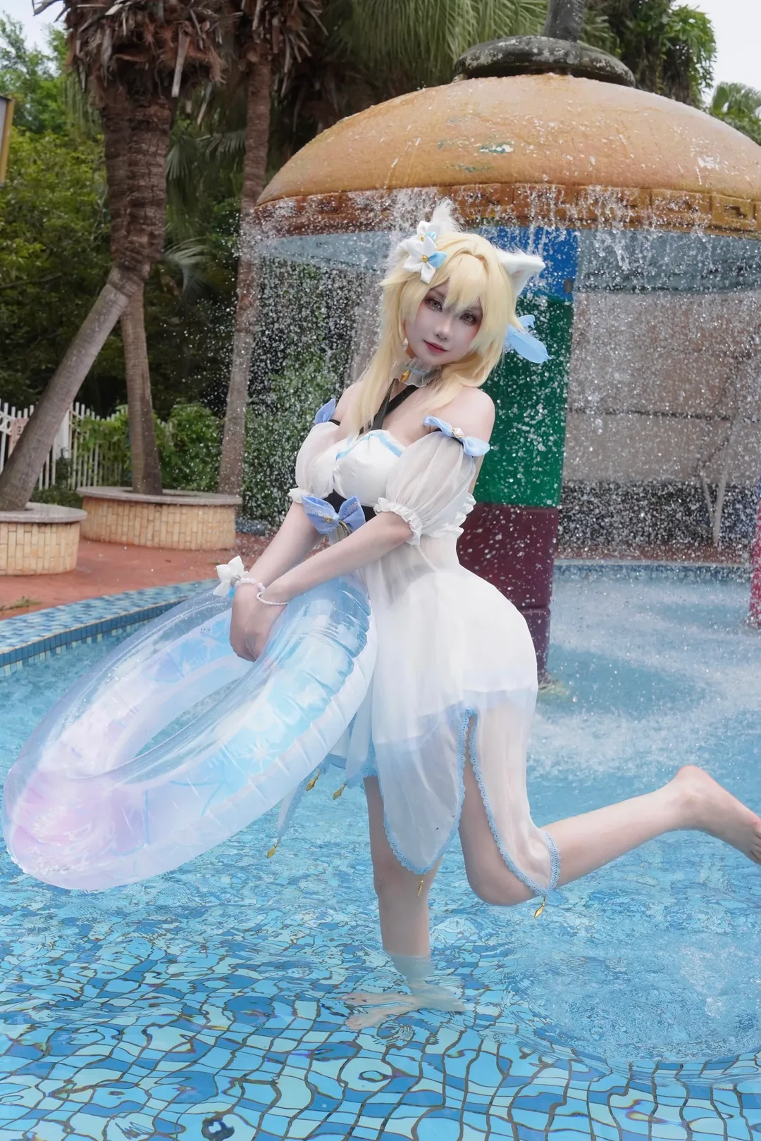 原神, cosplay, 荧cos, 夏日泳装, 水乐园 - 第7张