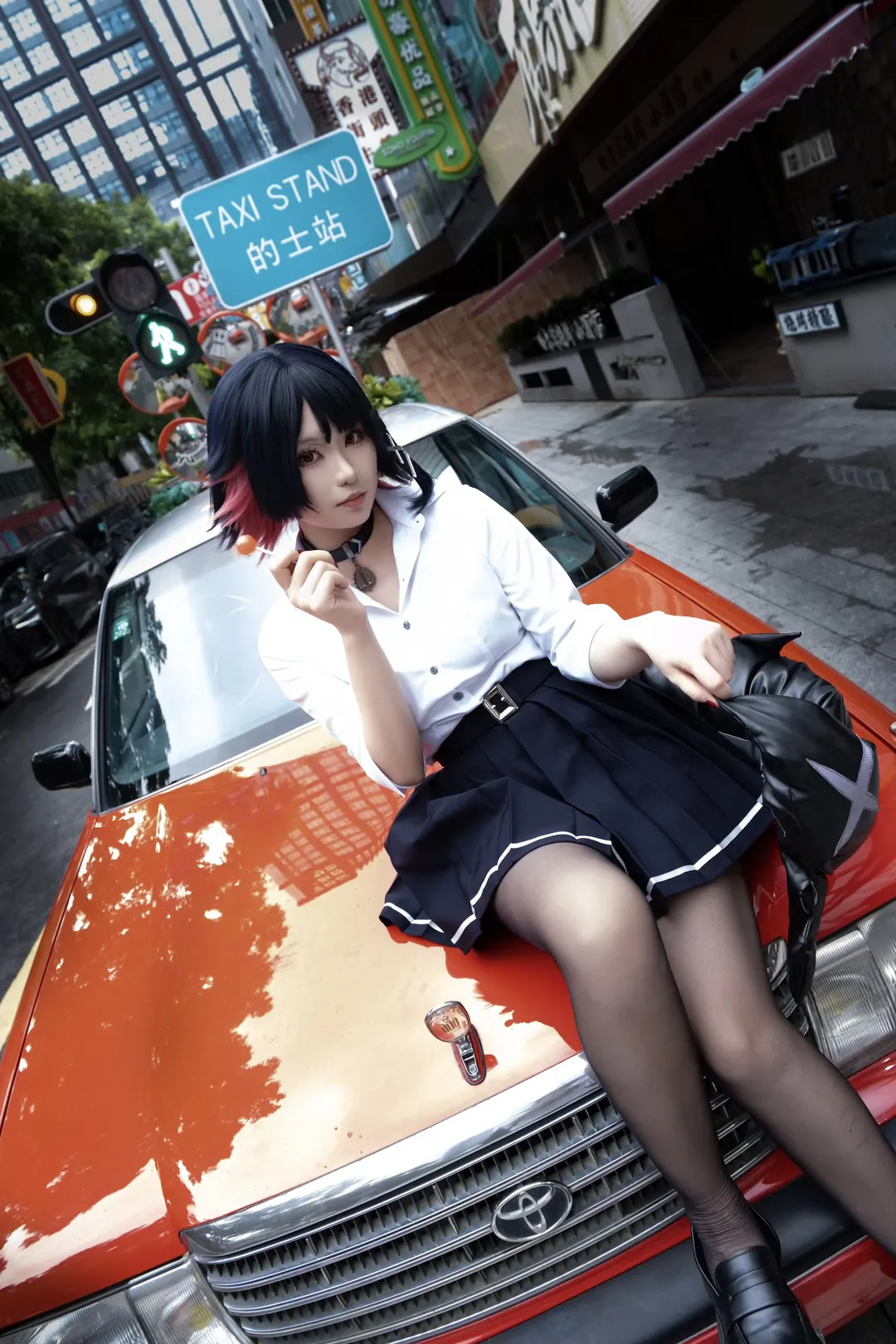 絕區零, 艾蓮喬cos, JK制服, 黑絲, cosplay日常