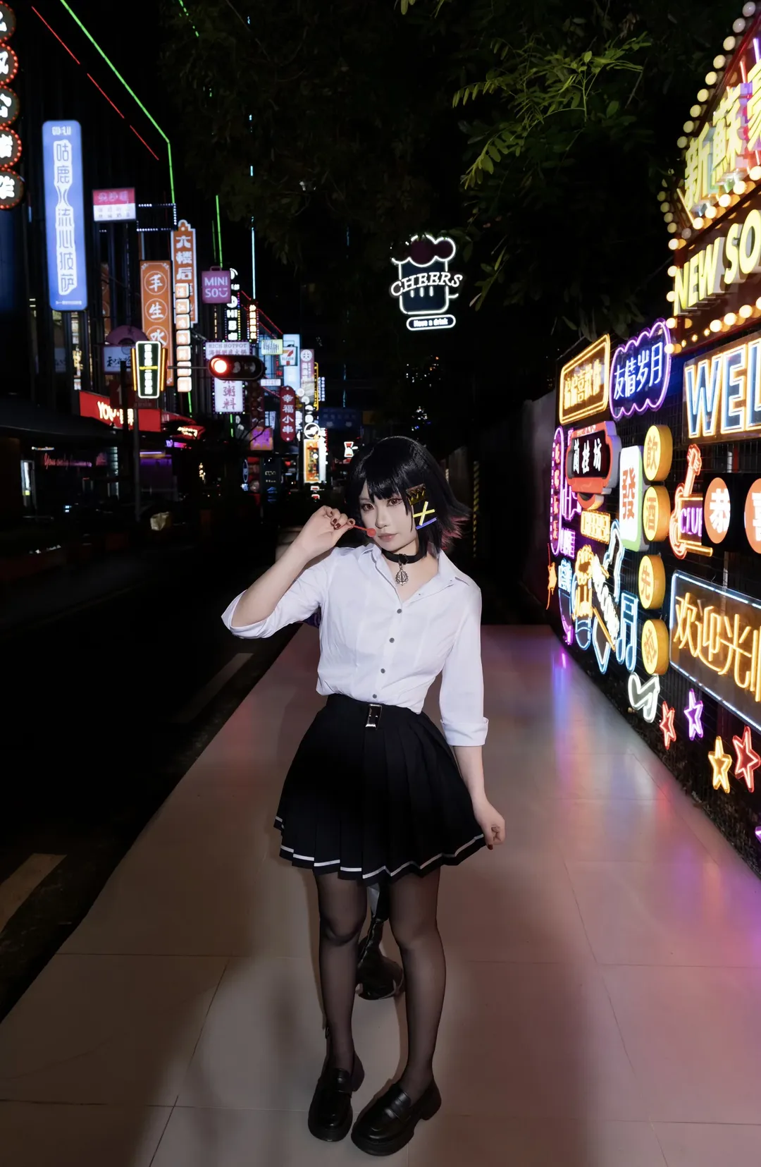 绝区零, 艾莲乔cos, JK制服, 黑丝, cosplay日常 - 第5张