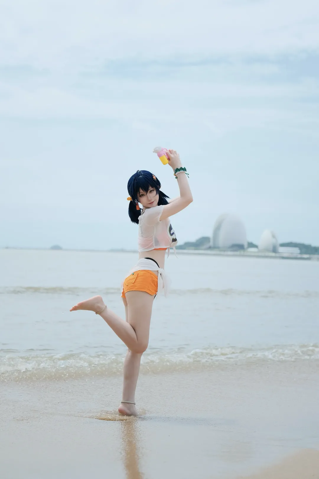 绝区零, 泳装cosplay, 海边写真, 二次元萌妹, 法厄同cos - 第3张