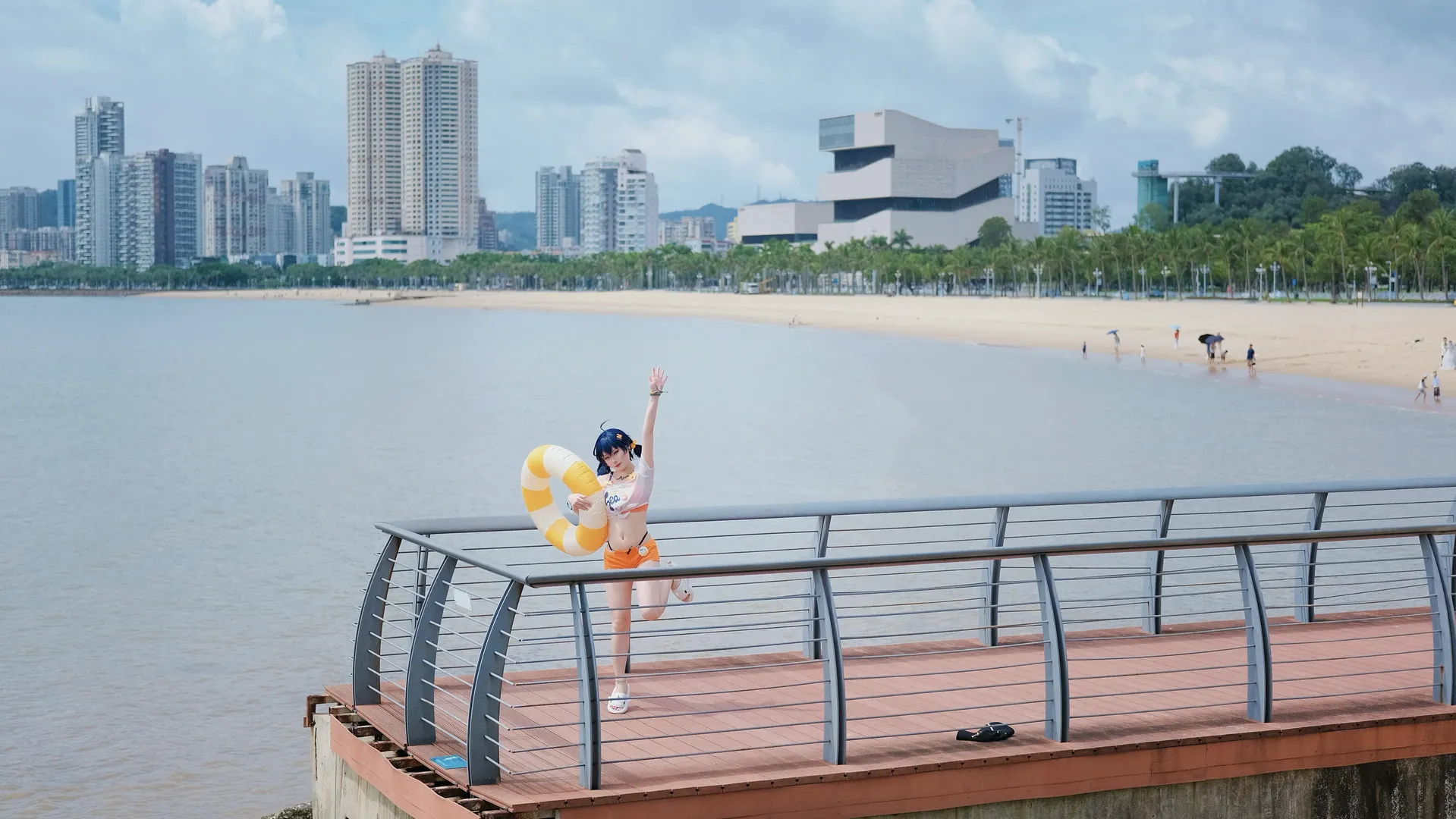 绝区零, 泳装cosplay, 海边写真, 二次元萌妹, 法厄同cos - 第5张