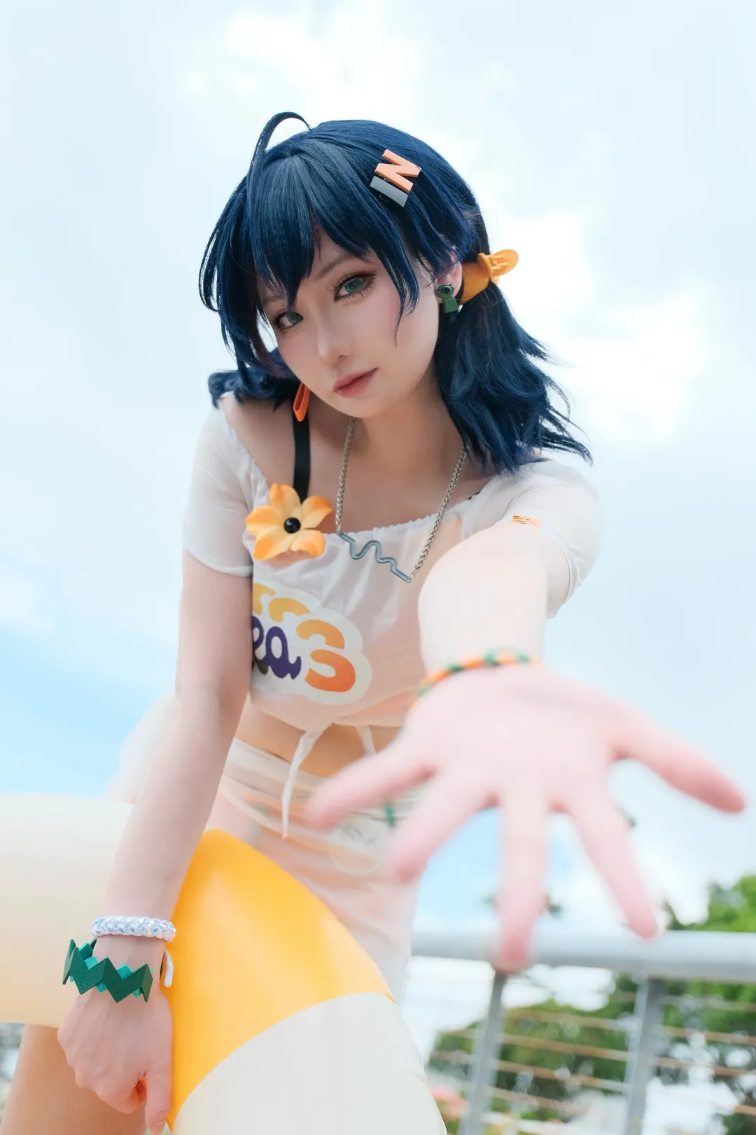 绝区零, 泳装cosplay, 海边写真, 二次元萌妹, 法厄同cos - 第8张