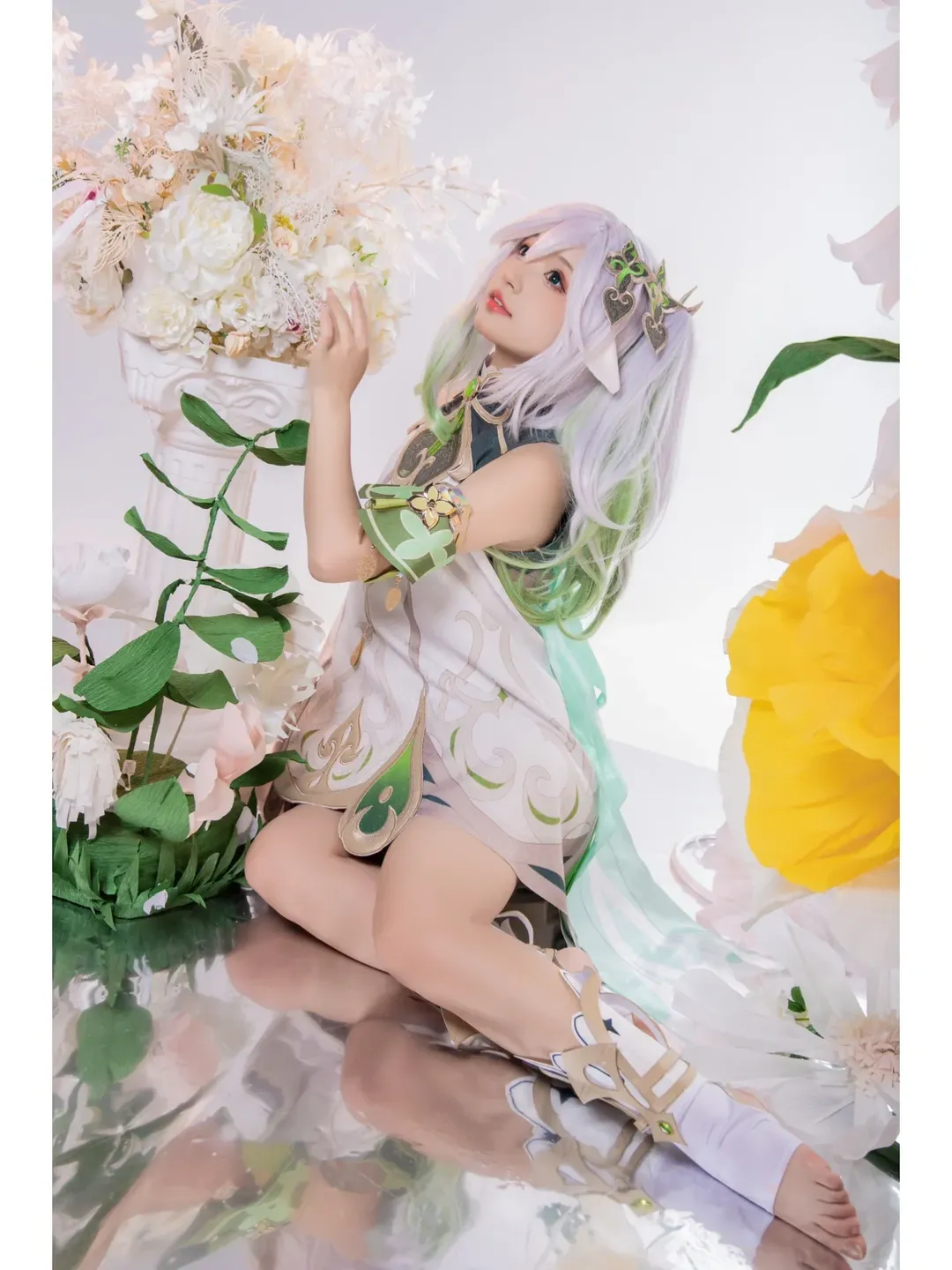 原神, 纳西妲cos, 精灵耳, 草神cos, 镜面写真 - 第2张