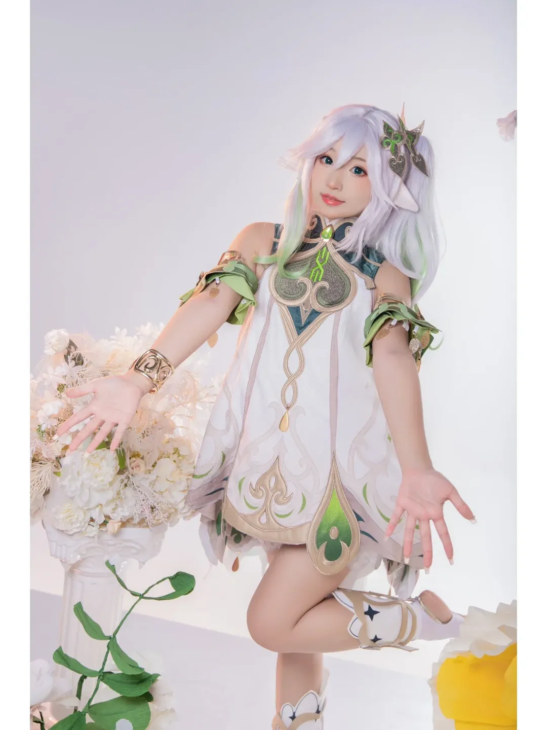 原神, 纳西妲cos, 精灵耳, 草神cos, 镜面写真 - 第8张