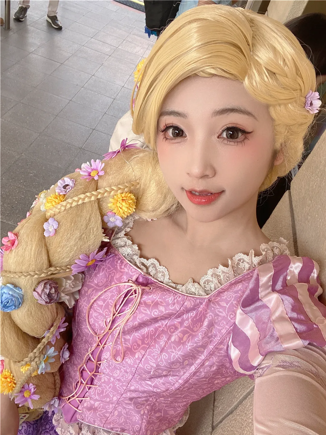 上海约拍, 迪士尼公主, 乐佩公主cos, 乐园日常, 长发假发 - 第3张