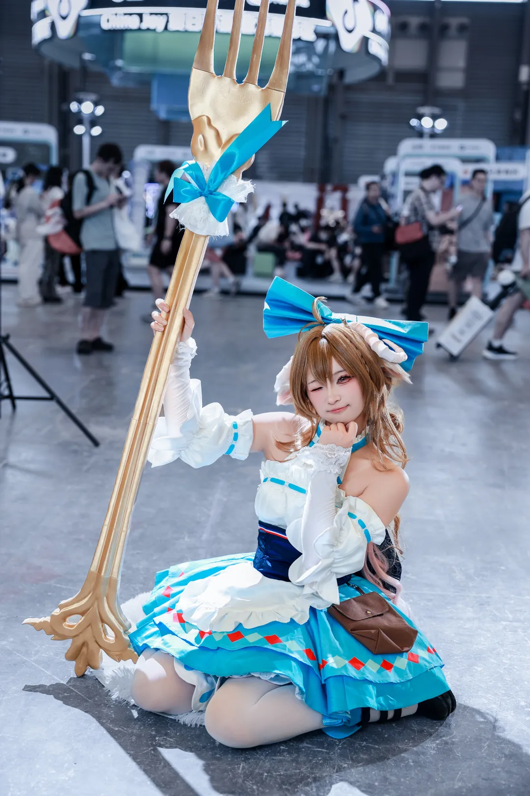 cosplay, 漫展, 明日方舟, 白丝, 艾雅法拉cos
