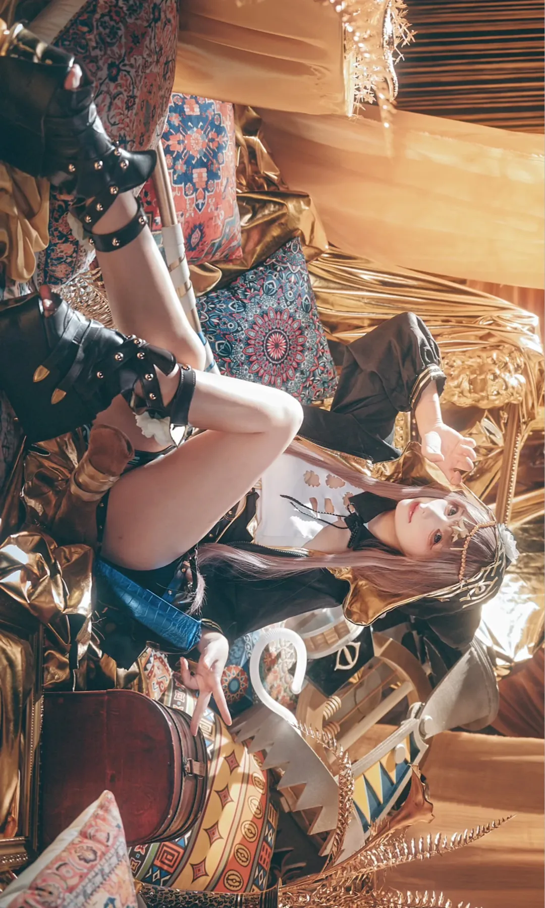 cosplay, 明日方舟, 复古风, 佩佩cos, 腿环