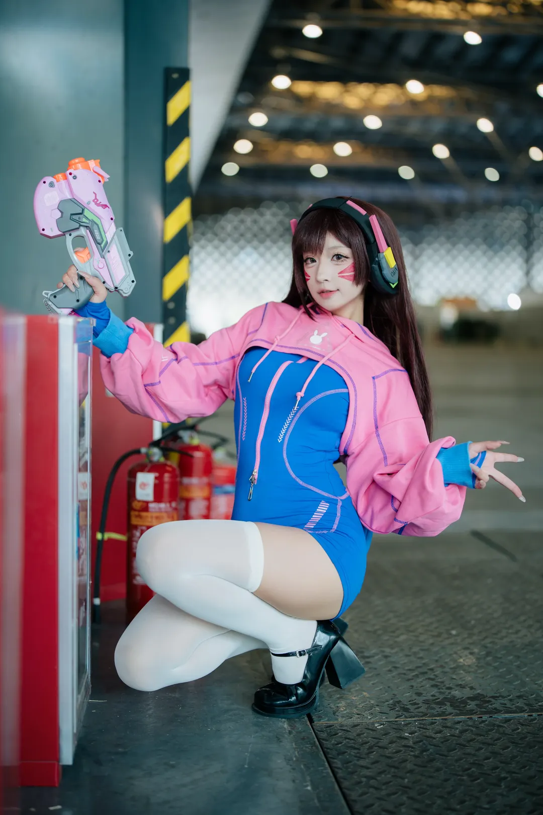 漫展返圖, 守望先鋒, cosplay攝影, 白絲穿搭, D.Va cos - 第3張