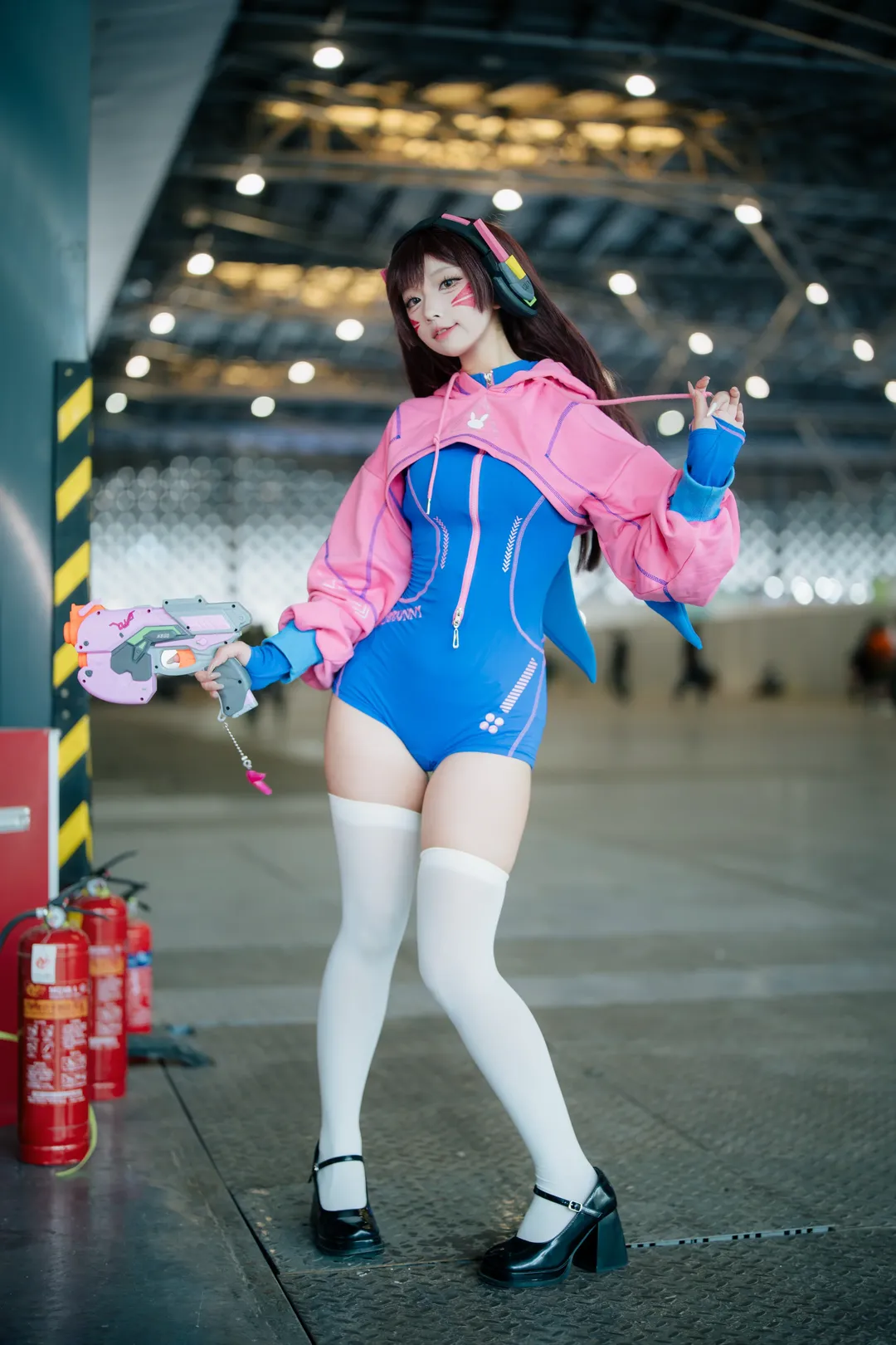 漫展返圖, 守望先鋒, cosplay攝影, 白絲穿搭, D.Va cos - 第5張