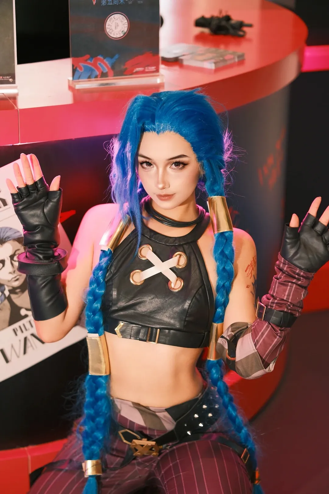 英雄联盟, cosplay现场, 金克丝cos, 线下cos, 前滩太古里 - 第11张