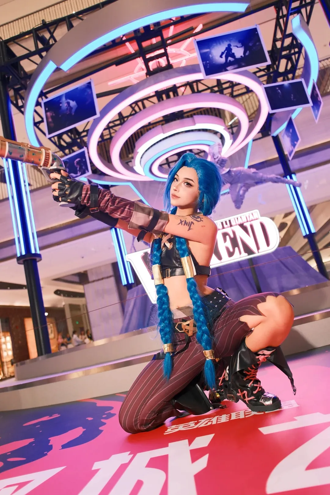 英雄联盟, cosplay现场, 金克丝cos, 线下cos, 前滩太古里 - 第2张
