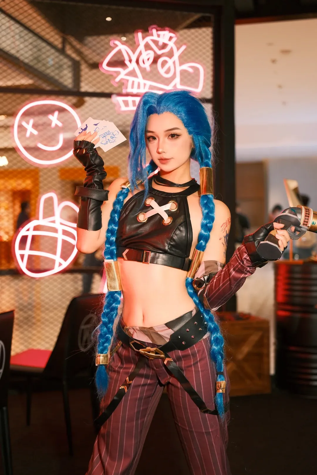 英雄联盟, cosplay现场, 金克丝cos, 线下cos, 前滩太古里 - 第3张