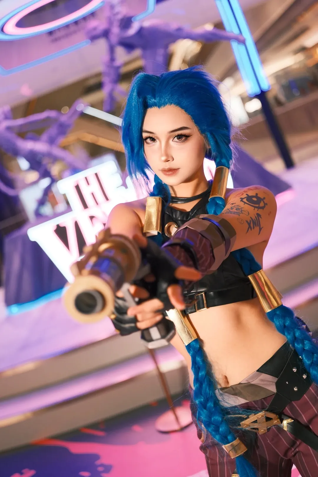 英雄联盟, cosplay现场, 金克丝cos, 线下cos, 前滩太古里 - 第9张