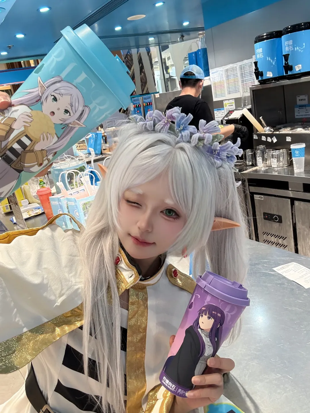 葬送的芙莉莲, 芙莉莲cos, 丝袜cosplay, 上海探店, 柠檬向右 - 第9张