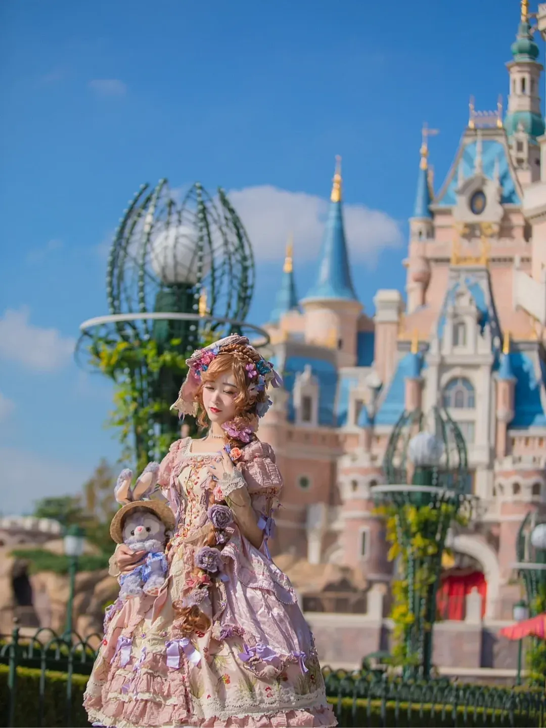 White stockings, Rapunzel cosplay, Rapunzel, Shanghai Disneyland, Disney runaway princess - Image 5
