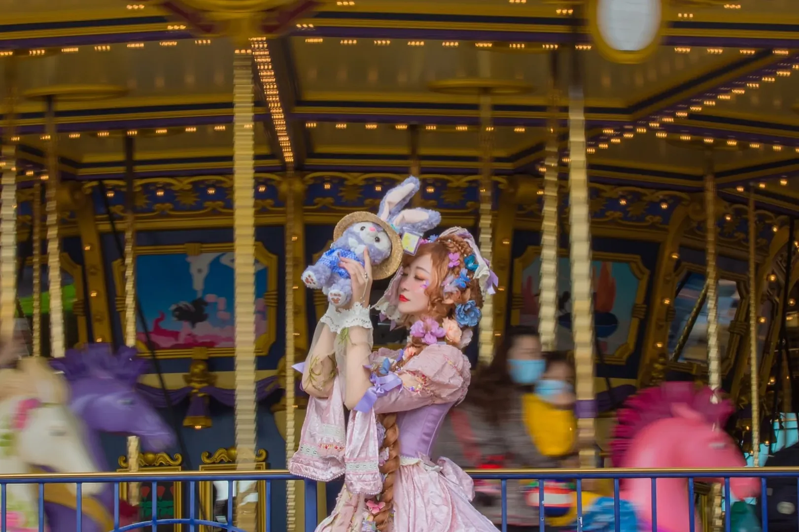 White stockings, Rapunzel cosplay, Rapunzel, Shanghai Disneyland, Disney runaway princess - Image 7