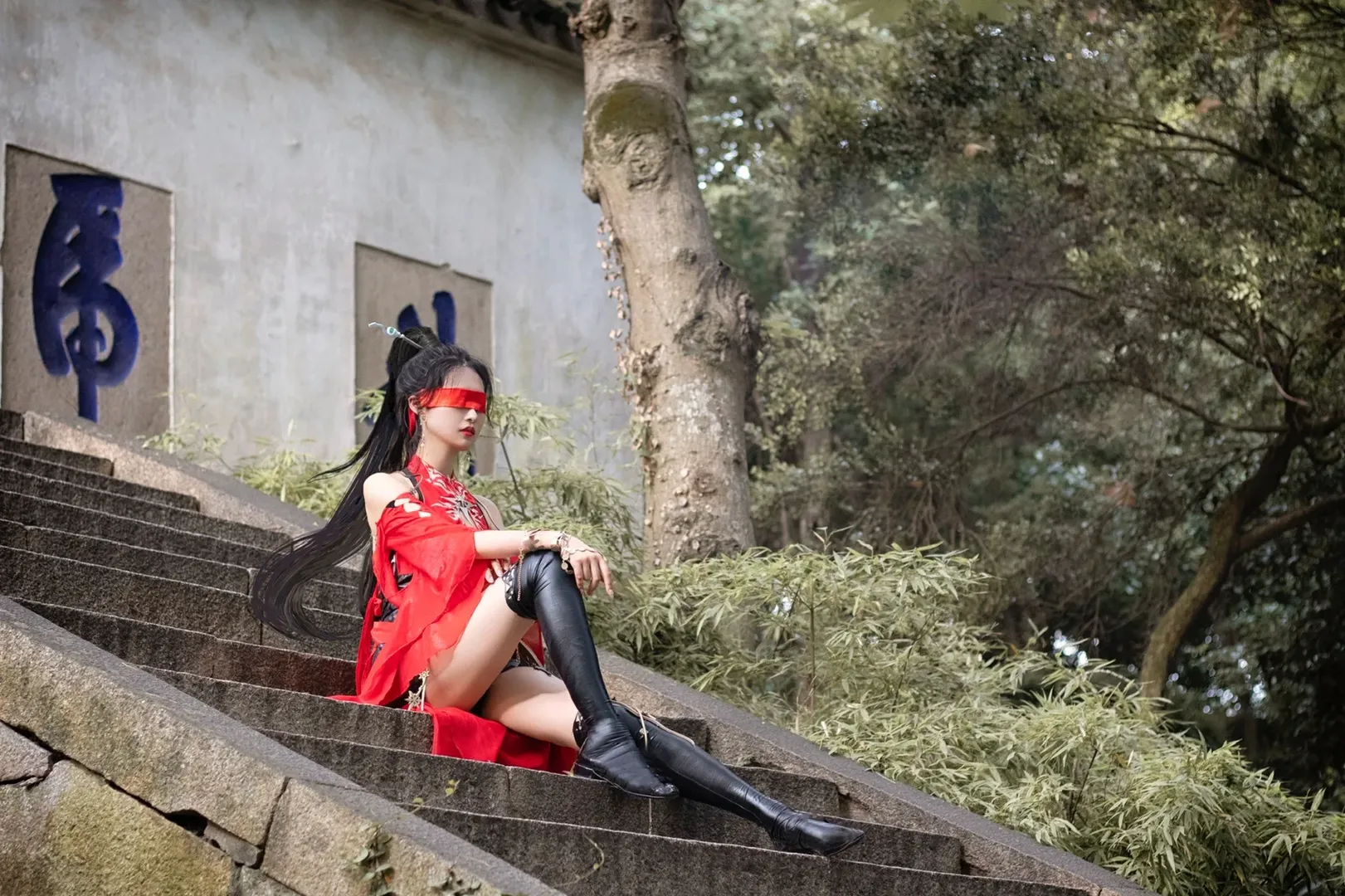永劫无间, Cosplay分享, 宁红夜cos, 红川仙子, 武侠cos - 第5张