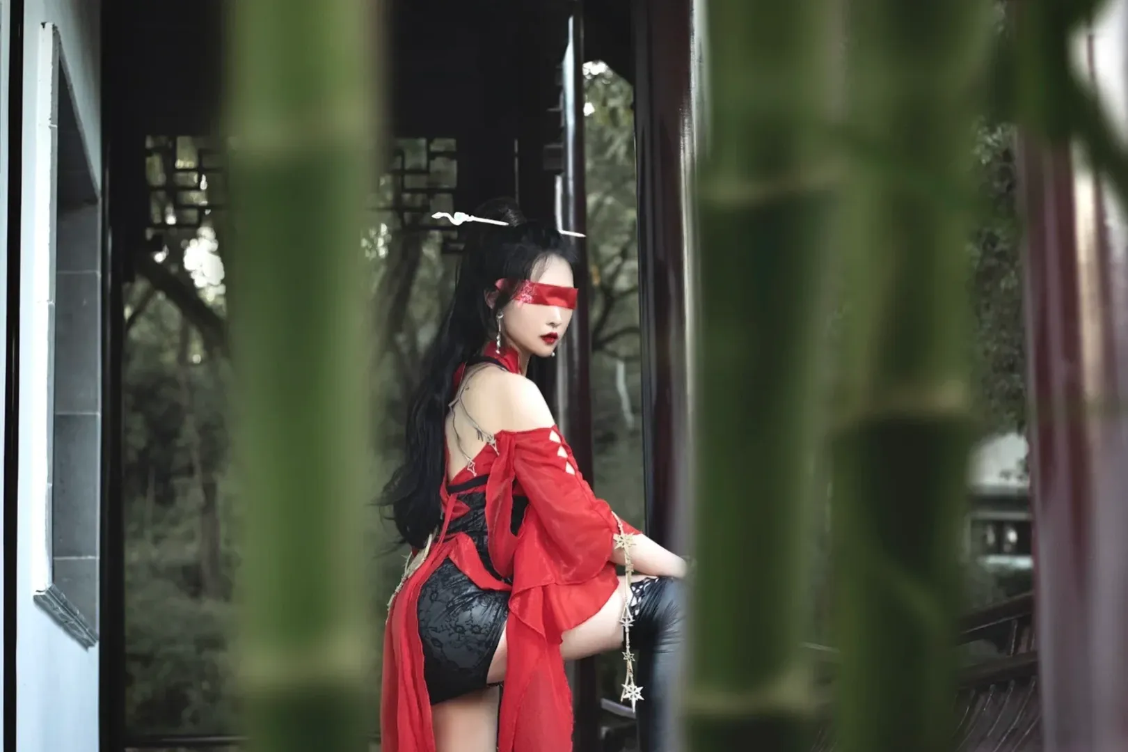 永劫无间, Cosplay分享, 宁红夜cos, 红川仙子, 武侠cos - 第8张
