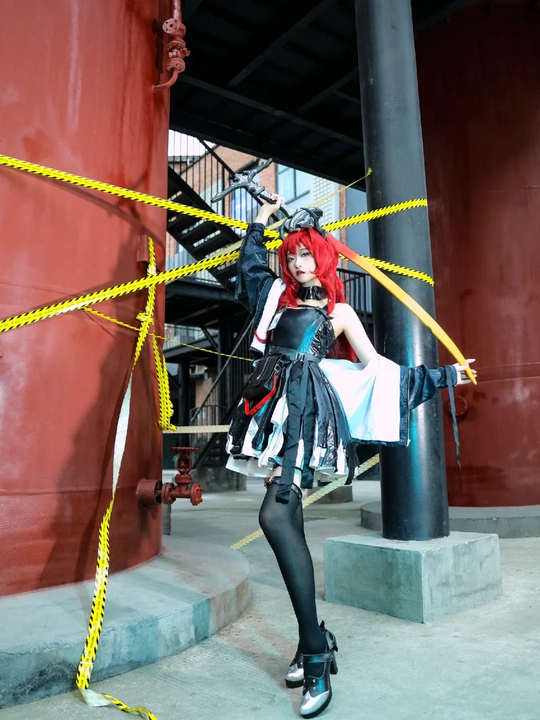 アークナイツ, 八重神子 コスプレ, スルト コスプレ, 黒ストッキング, ルーシーコスプレ - 3枚目