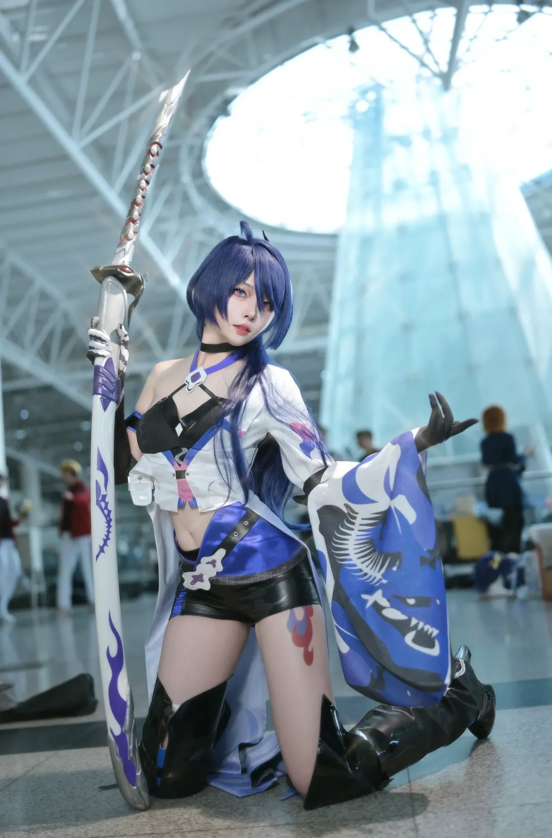 崩壊：スターレイル, 黄泉 コスプレ, イベント写真, コスプレ日常, 赤い傘の小道具 - 1枚目