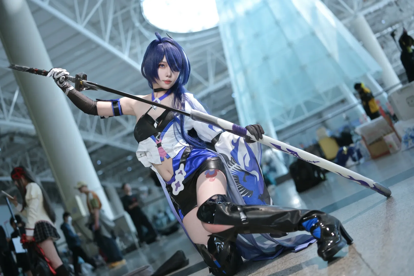 崩壊：スターレイル, 黄泉 コスプレ, イベント写真, コスプレ日常, 赤い傘の小道具 - 3枚目